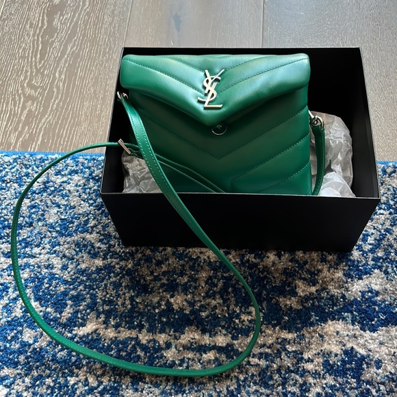 ❌SOLD❌ NEW Saint Laurent Toy Loulou Bag in Green Field - Picture 4 of 14